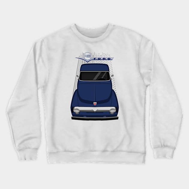 Ford F100 2nd gen - Blue Crewneck Sweatshirt by V8social